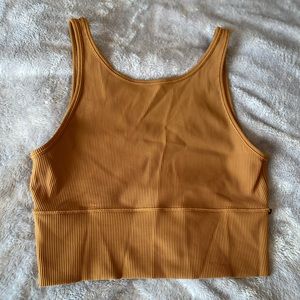 Lululemon bronze crop top, size 10